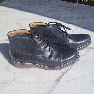 Nunn Bush Black Leather Chukka Boots